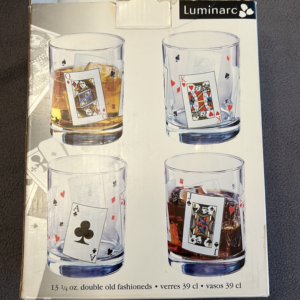 Luminarc “Card Party” Glasses - 4 pc Set